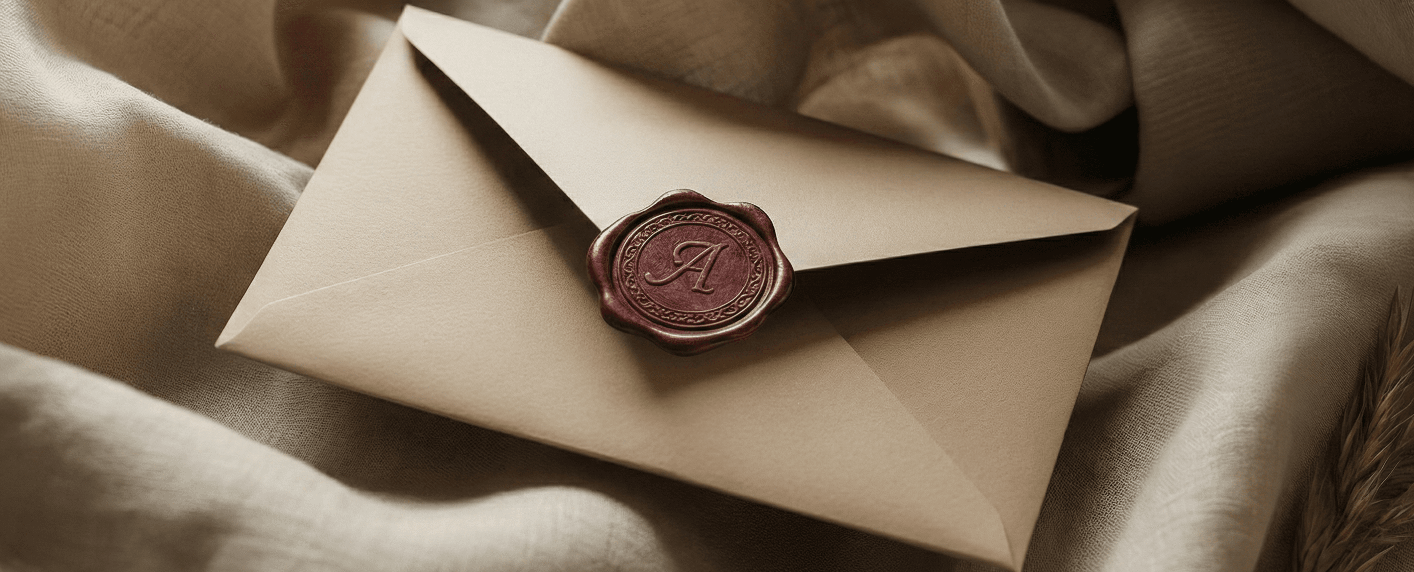 Envelope com lacre - Entre em contato